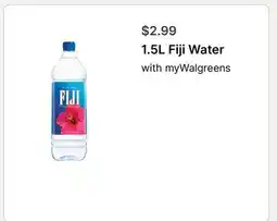 Walgreens 1.5L Fiji Water offer