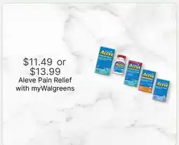 Walgreens Aleve Pain Relief offer