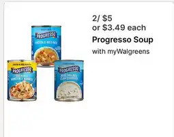 Walgreens Progresso Soup offer