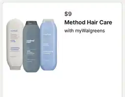 Walgreens Method Hair Care offer