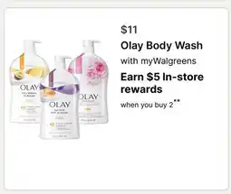 Walgreens Olay Body Wash offer