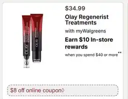 Walgreens Olay Regenerist Treatments offer