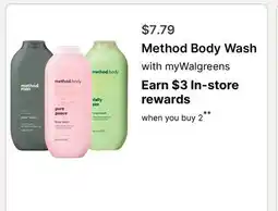 Walgreens Method Body Wash offer