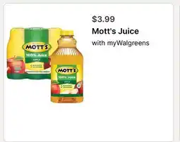 Walgreens Mott's Juice offer