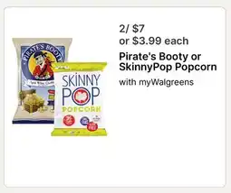 Walgreens Pirate's Booty or SkinnyPop Popcorn offer