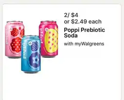 Walgreens Poppi Prebiotic Soda offer