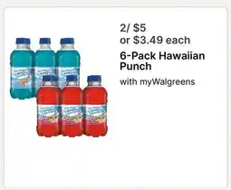 Walgreens 6-Pack Hawaiian Punch offer