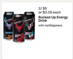 Walgreens Bucked Up Energy Drink offer