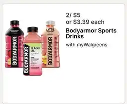 Walgreens Bodyarmor Sports Drinks offer