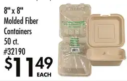 Smart & Final 8 x 8 Molded Fiber Containers offer