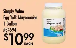 Smart & Final Simply Value Egg Yolk Mayonnaise offer