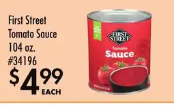 Smart & Final First Street Tomato Sauce offer