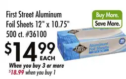 Smart & Final First Street Aluminum Foil Sheets offer