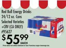 Smart & Final Red Bull Energy Drinks offer