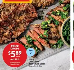 Aldi Fresh Thin-Sliced Beef Chuck Steak offer