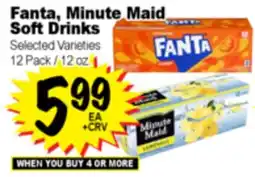 Superior Grocers Fanta, Minute Maid Soft Drinks offer