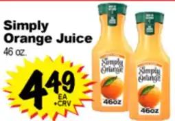 Superior Grocers Simply Orange Juice offer