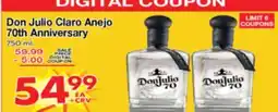 Superior Grocers Don Julio Claro Anejo 70th Anniversary offer