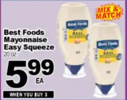 Superior Grocers Best Foods Mayonnaise Easy Squeeze offer