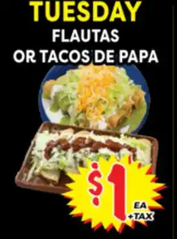 Superior Grocers FLAUTAS OR TACOS DE PAPA offer