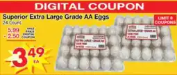 Superior Grocers Superior Extra Large Grade AA Eggs offer