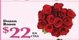 Superior Grocers Dozen Roses offer