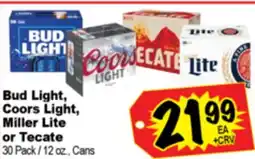 Superior Grocers Bud Light, Coors Light, Miller Lite or Tecate offer