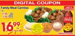 Superior Grocers Family Meal Carnitas offer