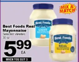 Superior Grocers Best Foods Real Mayonnaise offer