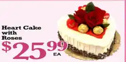 Superior Grocers Heart Cake with Roses offer