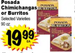 Superior Grocers Posada Chimichangas or Burritos offer