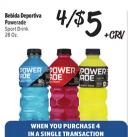 El Super Fresh Powerade Sport Drink offer
