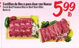 El Super Fresh Fresh Beef Flanken Ribs or Beef Short Ribs Bone-in offer
