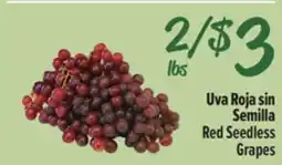 El Super Fresh Red Seedless Grapes offer