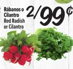 El Super Fresh Red Radish or Cilantro offer