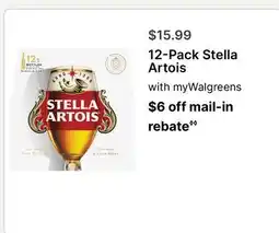 Walgreens 12-Pack Stella Artois offer