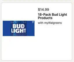Walgreens 18-Pack Bud Light Products offer