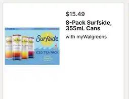 Walgreens 8-Pack Surfside, 355ml. Cans offer