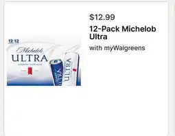 Walgreens 12-Pack Michelob Ultra offer