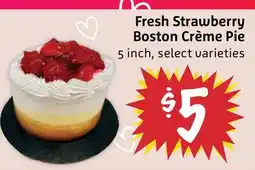 Foodmaxx Fresh Strawberry Boston Crème Pie offer