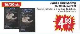 Foodmaxx Jumbo Raw Shrimp 16/20 ct.EZ Peel offer