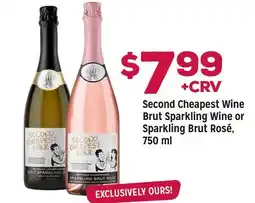 Grocery Outlet Second Cheapest Wine Brut Sparkling Wine or Sparkling Brut Rosé offer
