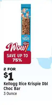 Grocery Outlet Rice Krispie Dbl Choc Bar offer