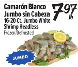 El Super 16-20Ct. Jumbo White Shrimp Headless offer