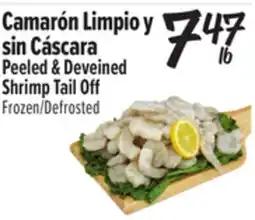 El Super Peeled & Deveined Shrimp Tail Off offer