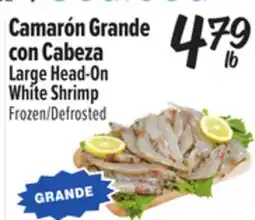 El Super Large Head-On White Shrimp offer