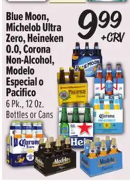 El Super Blue Moon, Michelob Ultra Zero, Heineken 0.0, Corona Non-Alcohol, Modelo Especial o Pacifico offer