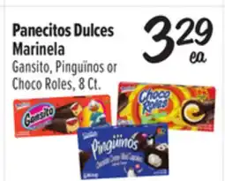 El Super Marinela Gansito, Pinguïnos or Choco Roles, 8Ct offer