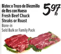 El Super Fresh Beef Chuck Steaks or Roast offer