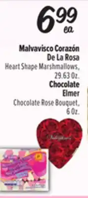 El Super De La Rosa Heart Shape Marshmallows, 29.63 Oz. Elmer Chocolate Rose Bouquet, 6 Oz offer